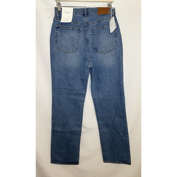 UNPUBLISHED Rae Wilshire High Rise Straight Blue Jeans Denim Women's 29 NWT - Picture 2 of 11
